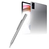 BoxWave Stylus Pen Compatible with Xiaomi Redmi Pad - FineTouch Capacitive Stylus, Super Precise Stylus Pen - Metallic Silver