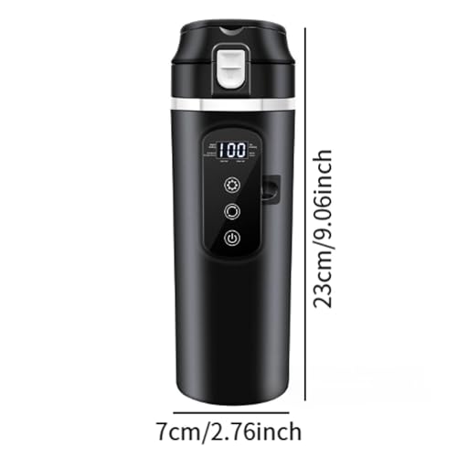 Hervidor Eléctrico Portátil para Auto 500ml Negro miniatura 2
