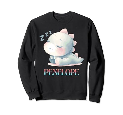 Penelope Cute Sleeping Dino Baby Names Sweatshirt