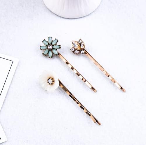 6 Pack Vintage Bobby Pin Hair Pin Rhinestone Jewels Elegant Unique for Women Girls Any Occasion, multicoloured - Image 2