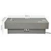 Outdoor Low Profile Fire Table, 48-inch Rectangle Propane Gas Fire Pit Table, 50,000 BTU Modern Firepit w/Lid, Glass Rocks, Cover, Pre-Attached 10ft Propane Hose, Flint Gray #5