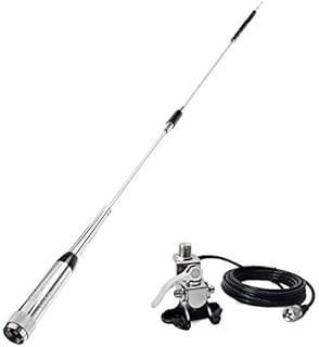 Quad Band Mobile Radio Antenna 10m/6m/2m/70cm for YAESU FT-8900R TYT TH-9800 QYT KT-980 Plus KT-8900 KT-7900D with Clip and 5m Cable