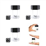 sumrica Magic Exploding Dice Set (3 Pack,Black) Changing Bursting Magic Dice,Close up Magic Tricks,Stage Performance&Prank Trick for Halloween Christmas Party, Funny Gag Toy&Collectible for Magicians