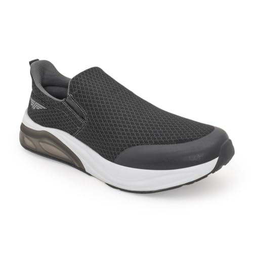 Image of Red Tape Men's Walking Shoes Dark Grey Mesh TPU Round Toe Slipon