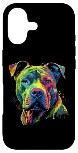 Pit Bull Mom Dog Lover Colorful Artistic Pitbull Owner Women Case for iPhone 17
