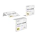 ECKEK Self Adhesive Label Holder Acrylic Price Tag Displays Sign Holder L-Shape Table Top Sign Stand 10 Pack (60*40mm/2.36*1.57inches)