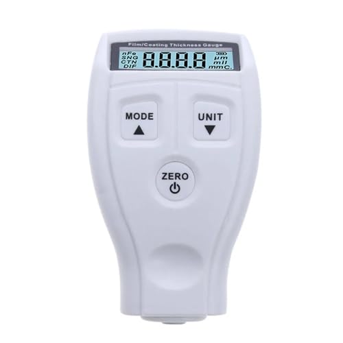 Medidor de espesor de recubrimiento GM200/EM2271, calibrador digital para pintura, herramienta de medición para películas sobre superficies ferrosas (GM200 Blanco) miniatura 1