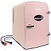 Koolatron KRT04-P 6 Can AC/DC Retro Electric Mini Cooler in Pink (4.2 Quarts/4 Liters)