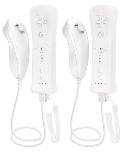 GLCONN Remote Controller with Nunchunk for Wii and Wii U Games - Remote Controller + Nunchunk for...