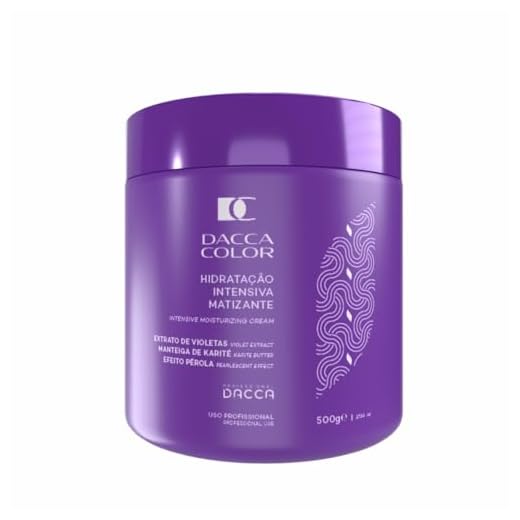 Matizador Platinado Desamarelador Máscara De Hidratação Creme Dacca Professional 500g