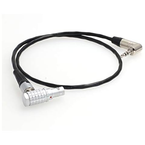SZRMCC Tentacle Sync Zaxcom 3.5mm a ángulo recto EXT 9 Pin cable de código de tiempo para RED Komodo 6K Cover
