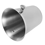 Amosfun Eimer Weineimer Chiller für Partys mit Eiskübel groß tragbarer Eiswürfelschaufel Container Eisbehälter rostfreier Eimer Eiskübel aus Edelstahl Rostfreier Silber