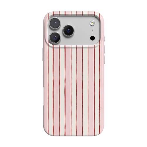 Casely iPhone 17 Pro Case | Pretty in Pastel | Blush Stripes | Compatible with MagSafe | Classic Ultra Slim Design
