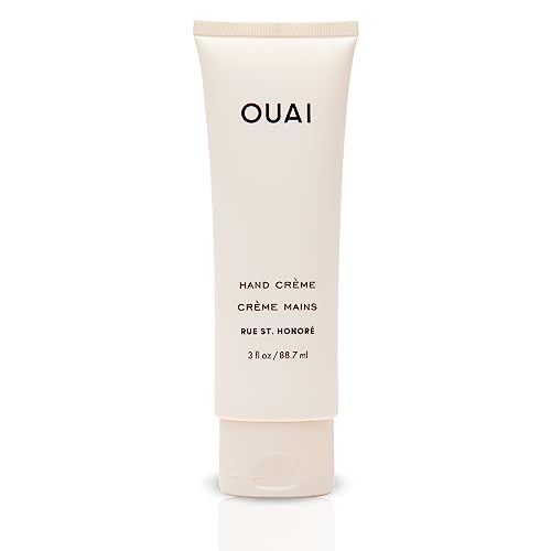 OUAI Hand Cream - Thick, Creamy Balm with Coconut Oil, Murumuru Butter and Shea Butter - Hydrating Moisturizer for Soft Hands - Use Daily to Deeply Nourish Skin (3 Oz)