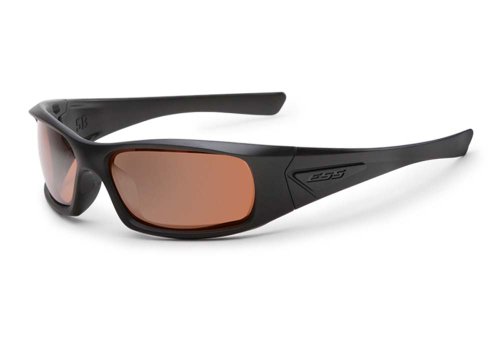 ESS Sunglasses 5B Black Frame Mirrored Copper Lenes EE9006-02 Medium Large Fit