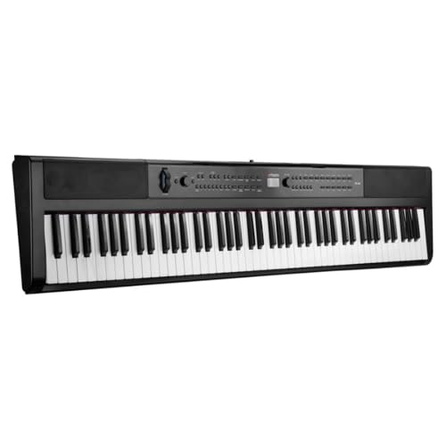 Artesia PE-88 Piano numérique portable Noir + lampe LED Keepdrum - Les Beatles, Paul McCartney, John Lennon, RIngo Starr, George Harrison Artesia PE-88 Piano numérique portable Noir + lampe LED Keepdrum – Image 3
