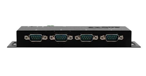 Boîtier Ethernet vers 4 x RS-232 EXSYS EX-6114-2 métallique avec bloc secteur