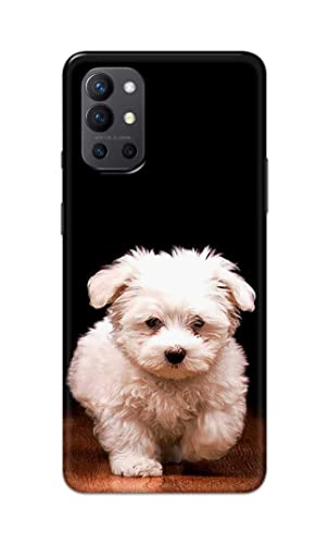 Image of PRINTFIDAA� Printed Hard Back Cover Case for OnePlus 9R 5G Back Cover (Puppy Dog) -2808