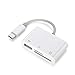 Produktbild OKCS Typ C SD Card Reader Adapter - 3in1 Cardreader - Micro SD USB Kartenleser kompatibel mit MacBook Pro, Air, Mini, Pixelbook, Dell XPS 13/15, Nexus 5X/6P, LG G5, Galaxy S8 Plus UVM.