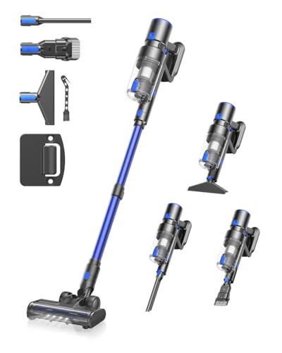 Buba Toys Kabelloser Staubsauger, Leistungsstarker Akku Staubsauger, Leicht & Wiederaufladbar, Tragbarer Standstaubsauger für Teppiche, Tierhaare, Zuhause & Auto-Reinigung