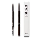 OBgE Easy Pencil Brow (Dark Brown, 0.003oz) - Ultra Fine Eyebrow Pencil with Brush for Precise and Effortless Brow Shaping. Long Lasting Natural Color.