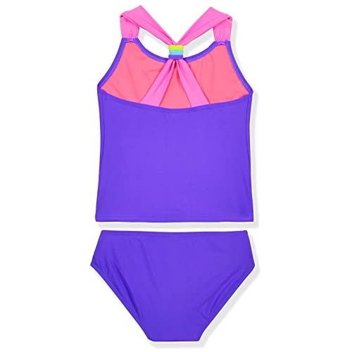 Image of Girls Two Piece Swimsuits Girls Tankini Set Bathing Suits Sport Crossback Bikini Swimwear 3-14 Years