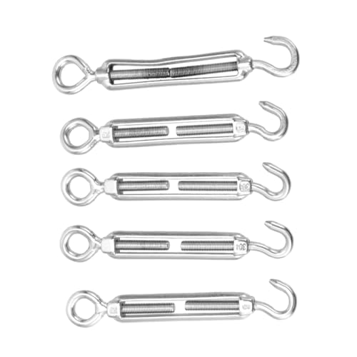 FUNOMOCYA Cable Tightener Tensioner Wire Rope Tensioner Stainless Steel Basket Screw M5 for Easy Use