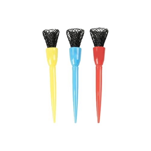 3Pcs/pack Shock Resistant Golf Tees Set with Adjustable Height Soft Net Head Tees Nonslip Stable Base Design for Drives Golf Tee