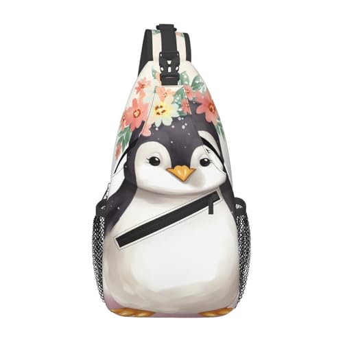 Mochila cruzada para hombre estilo sling negra miniatura 1