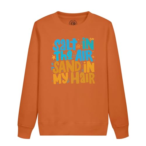 Sweatshirt enfant Salt in The Air en coton pour vacances à la plage