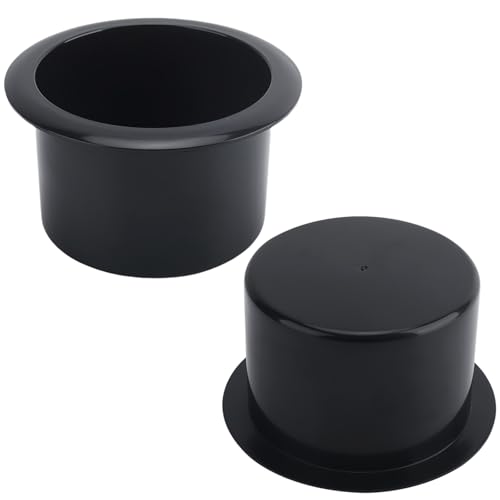 Portavasos insertos para asiento de coche plástico negro miniatura 1