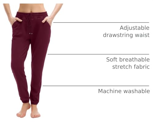 Image of Walifrey Womens Joggers with Pockets, Drawstring Sweatpants Women for Lounging Jogging Workout and Gym
