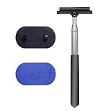 Auto Wiper – Screen Cleaner 2-in-1, Telescopic Wash Implement, Soft Blade Surfaces Sweepers | Ergonomic Handle Visibility Care Equipment, Universal Usage Solution for Most Automobiles