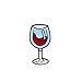 Produktbild YSINFOD 1 Stück Wein Brosche Einfache Stilvolle Wein Zeit Flasche Glas Form Emaille Broschen Label Pin Für Jacke Shirts Kleidung, Weinglas