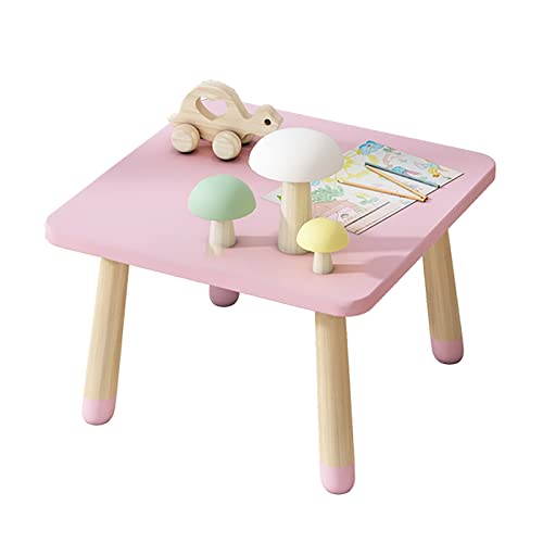 DXYDZSWD Children's Study Desk, American Draw Table, INS Home Game Table, Kindergarten Toy Table, Rectangular Table and Chair Combination(C,80cm)