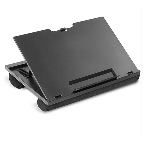 Table de travail sur genoux avec 8 angles et support ordinateur portable à double coussin
