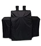 Wondjiont Black Heavy Duty 600D Waterproof Cover for Char-Griller 3-Burner Grillin' Pro 3001 and...