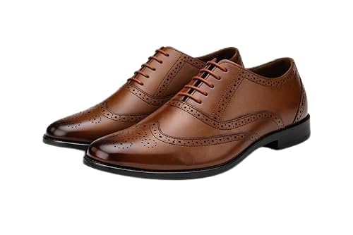 broadx built for real life BROADX Men’s Black Formal Shoes Premium Leather Lace-Up Classic Oxford Design Office & Business Wear 8005B Cushioned Comfort Durable Anti-Slip Sole-picture-18