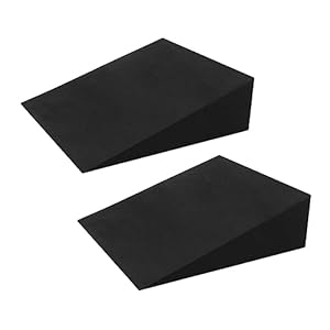 Qianly 2x Slant Boards Kalfsbrancard Foam Yoga Wedge Blocks Squat Blocks Stretch Boards Calf Raises Platform voor Mannen Vrouwen Calf Stretching Home Gym