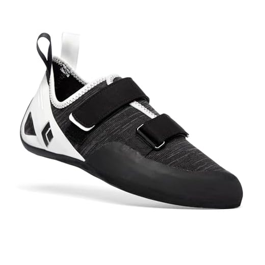 BLACK DIAMOND Men's Momentum Climbing Shoes, Strap, White-Black, 13.5