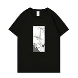 [JLABS] よふかしのうた 七草ナズナ 夜守コウ アニメ Tシャツ 漫画 流行 メンズ/レディース プリント スポーツ 夏服 トップス 半袖 無地 通気性 ファッション ゆったり おもしろTシャツ