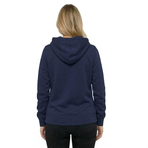 Image of HOODLIFE Women's Zip-Up Hoodie Sweatshirt - Soft Cotton Fleece Jacket with Hood, Full Zipper, Kangaroo Pocket, Casual Winter Hoodie for Women