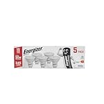 Energizer GU10 LED Bulbs Cool White. 50w Equivalent Spotlight Bulbs. 4000k 345 Lumen. Non Dimmable - Pack of 5