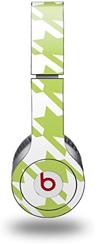 Skin Decal Wrap Works with Original Beats Solo HD Headphones Houndstooth Sage Green Skin Only (Headphones NOT Included)