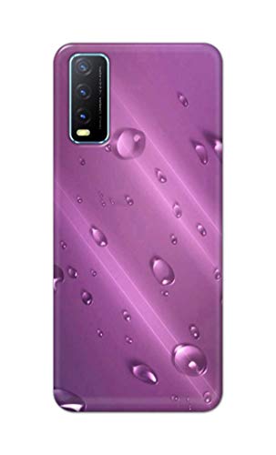 Image of PRINTFIDAA Water Bubbles in Lilac Background Printed Designer Hard Back Case Cover for Vivo Y20 / Vivo Y20i / Y20s / Y20G / Vivo Y12s / Y20S (G) -(SS) MVN1005