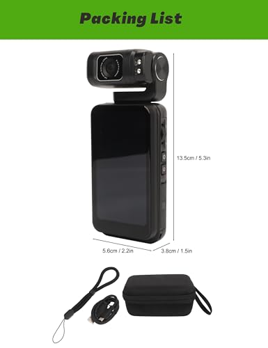Ficha técnica Dpofirs Cámara de Video 5K 30fps Ultra HD Sensor CMOS de 1/2.5 Pulgadas Cámara de Vlogging con Pantalla Táctil IPS de 3.5 Pulgadas Cámara de Cine Baterías de 3250 MAh Conectividad WiFi - Fernando Cortés