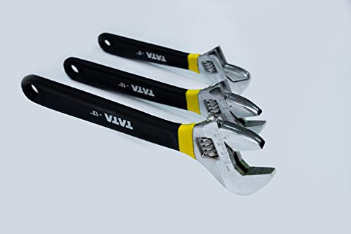 Image of AGRICO TATA Adjustable Spanner | Easy Wrench and Spanner, Ideal For Plumbing Tools, Adjustable Wrench for All Nut Sizes| 18 Inch /Pack of 1