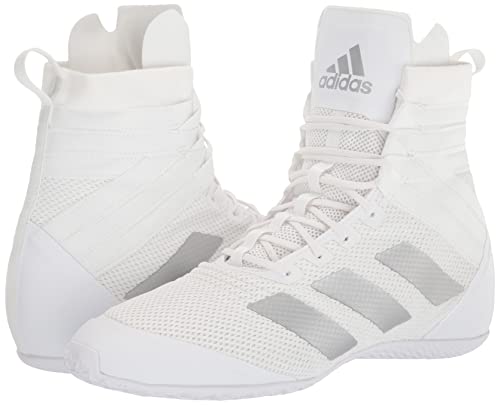 adidas Unisex Speedex 18 Boxing Shoes, White/Silver Metallic/Team Light Grey, 8 US Men - Image 8