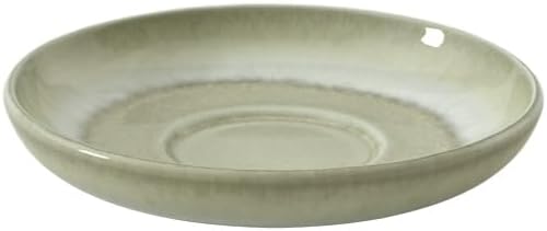 like. by Villeroy & Boch Perlemor Alga Espresso Cup Saucer, Green, 4.72 in