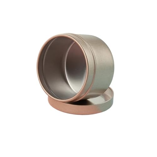Latas de aluminio de 50 ml para velas y cosmética en elegante oro mate, pack de 30 unidades